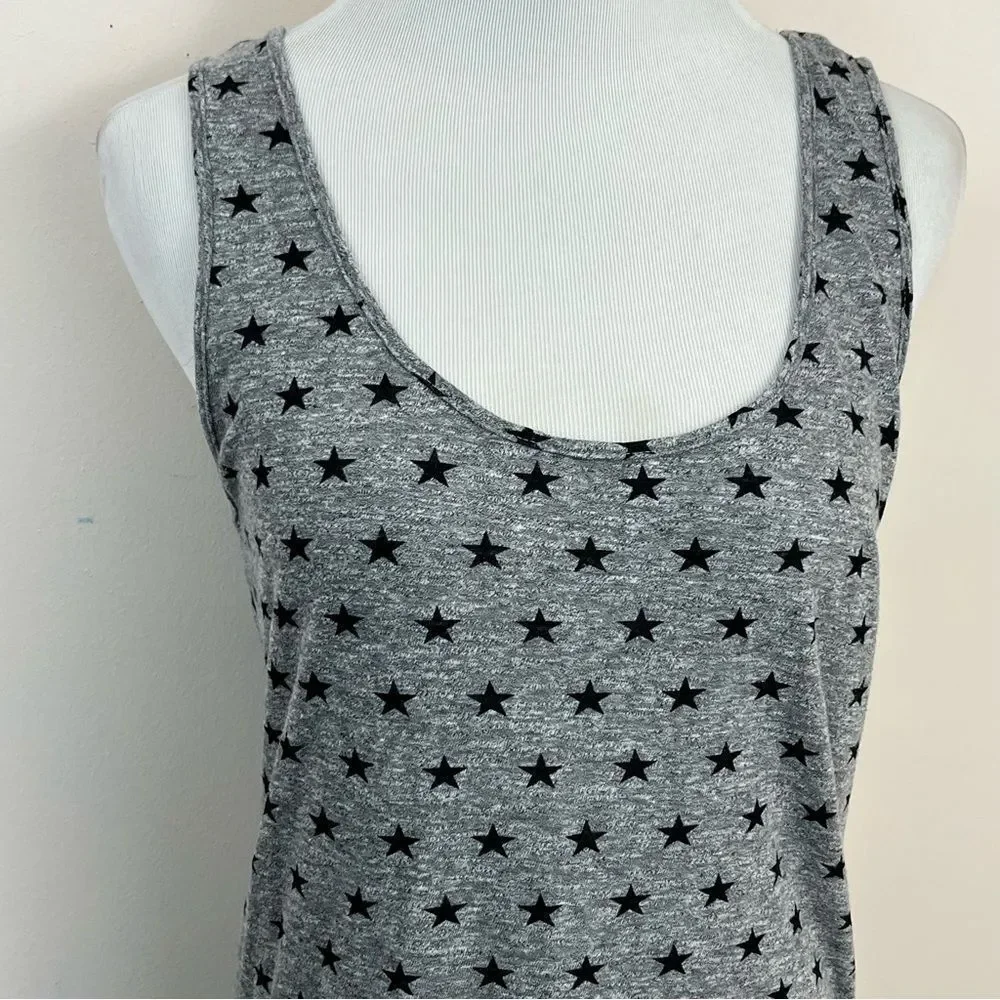 Monrow Gray Star Print Midi Dress - Picture 3 of 9